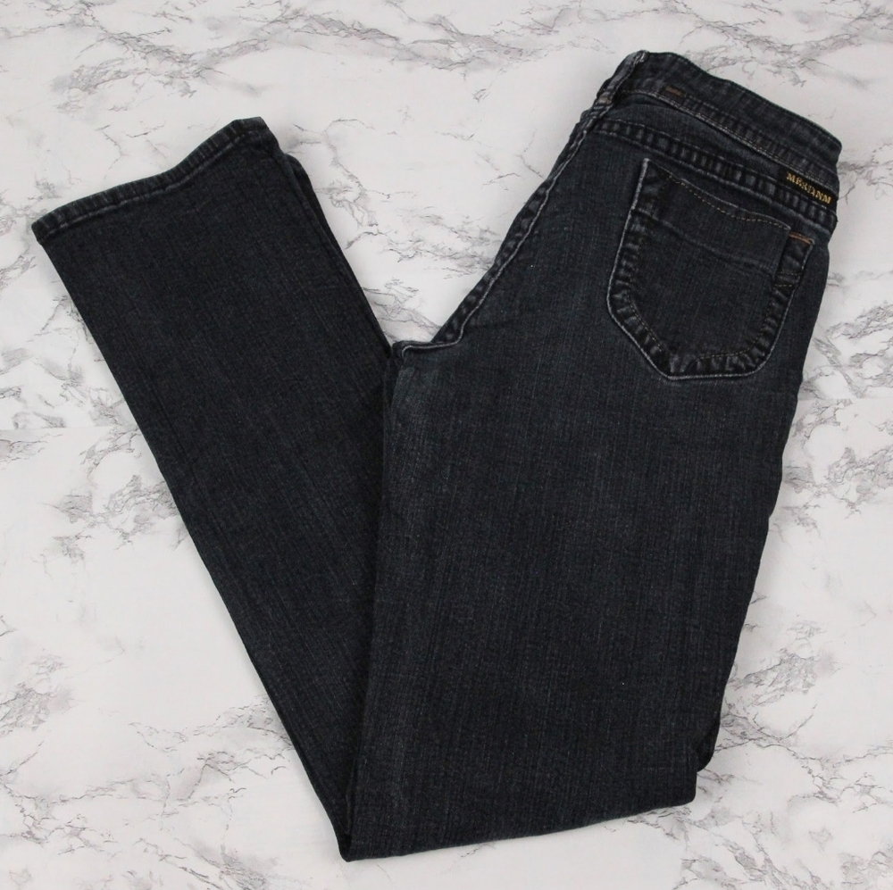 Mek DNM Buckle Jeans Womens 29/32 Easy Straight SAMARA Stretch Stitching